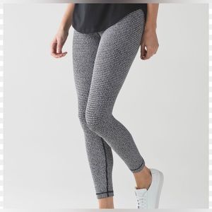 Lululemon High Times Houndstooth Print Leggings Size 8